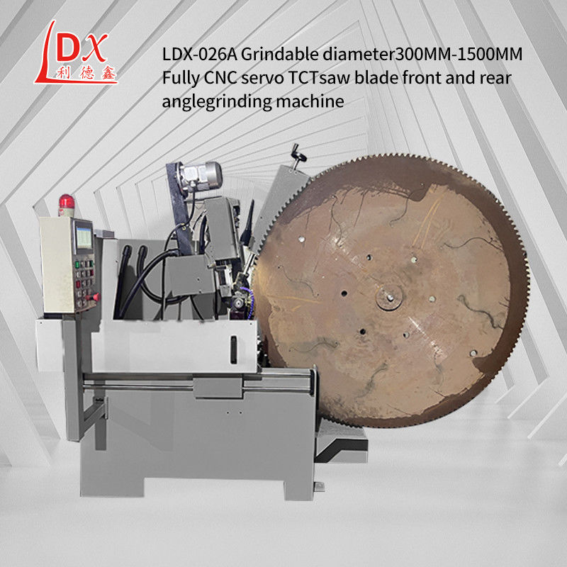 LDX-026A Chiều kính mài 250-1500MM Máy mài CNC đầy đủ Servo Feed Circular Saw Blade