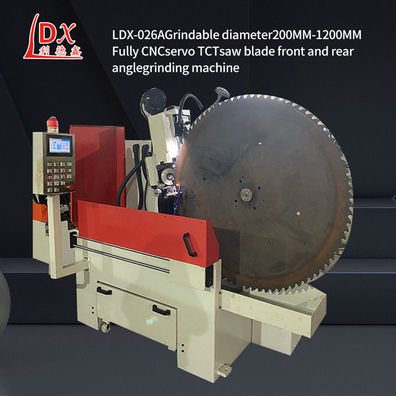 LDX-026A Servo cấp đầy đủ CNC vòng sưa lưỡi trước và sau góc máy mài