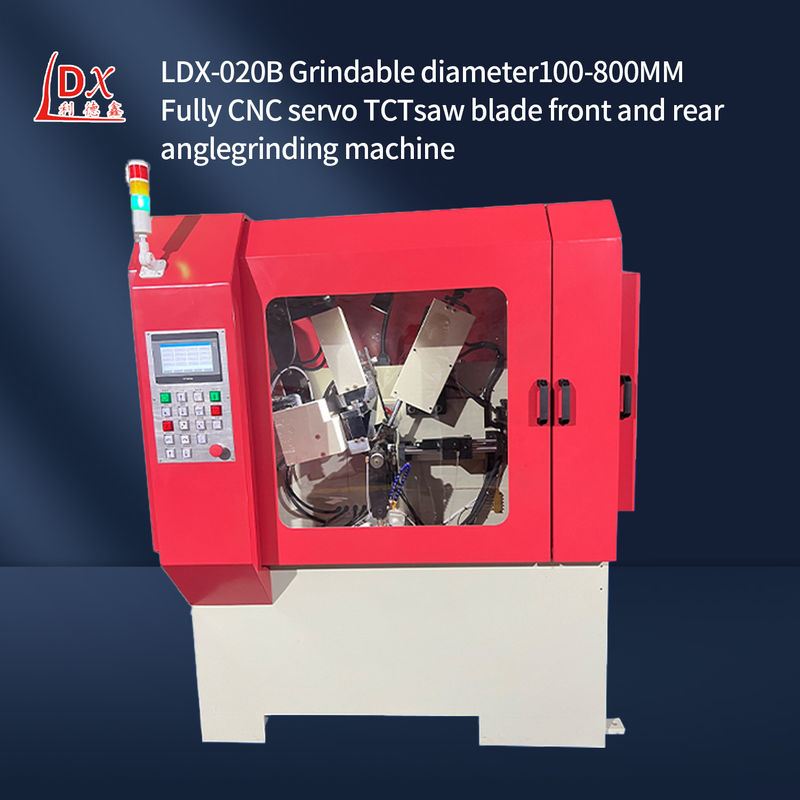 LDX-020B Servo Feed Full CNC Saw Blade Mặt trước và phía sau góc máy nghiền